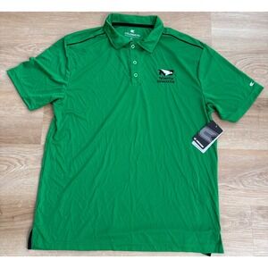 NWT Men's Colosseum North Dakota Fighting Hawks Polo - XL - Green